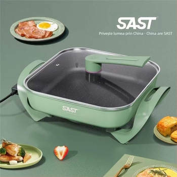 Oală electrică multifuncțională pentru hot pot, capacitate 4–5 L, vas interior din aliaj, putere 1200–1500 W, control cu microprocesor, potrivită pentru 3–4 persoane