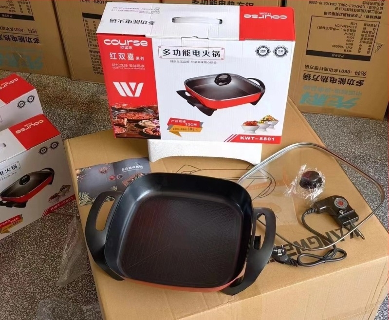 Oală electrică multifuncțională pentru hot pot, capacitate 4–5 L, vas interior din aliaj, putere 1200–1500 W, control cu microprocesor, potrivită pentru 3–4 persoane