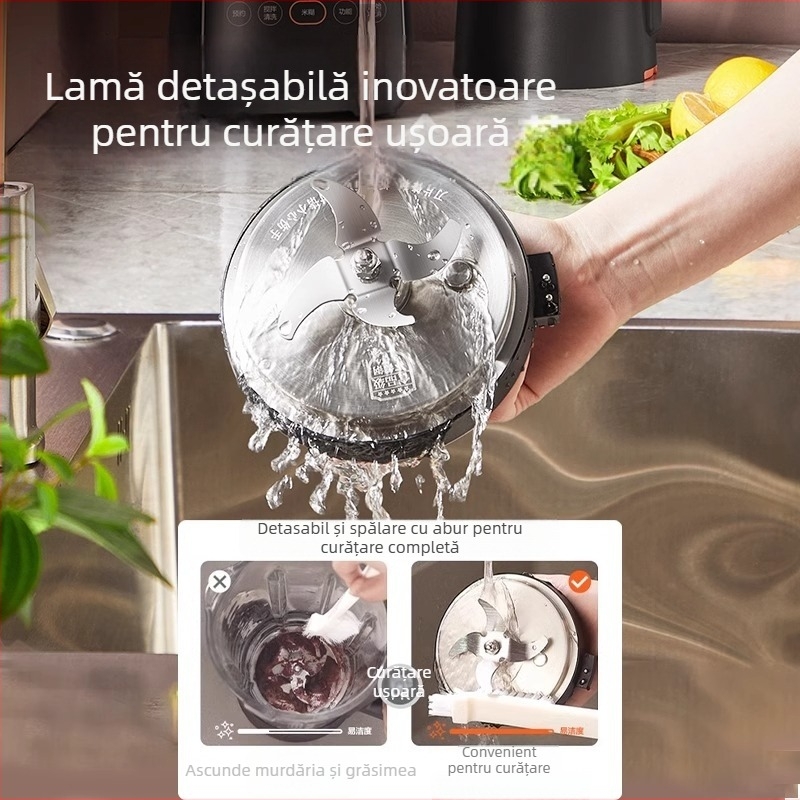 Blender Supor cu tehnologie de spargere a pereților, capacitate 1,2 L, ecran tactil, încălzire 3D uniformă, izolare, fără spălare manuală