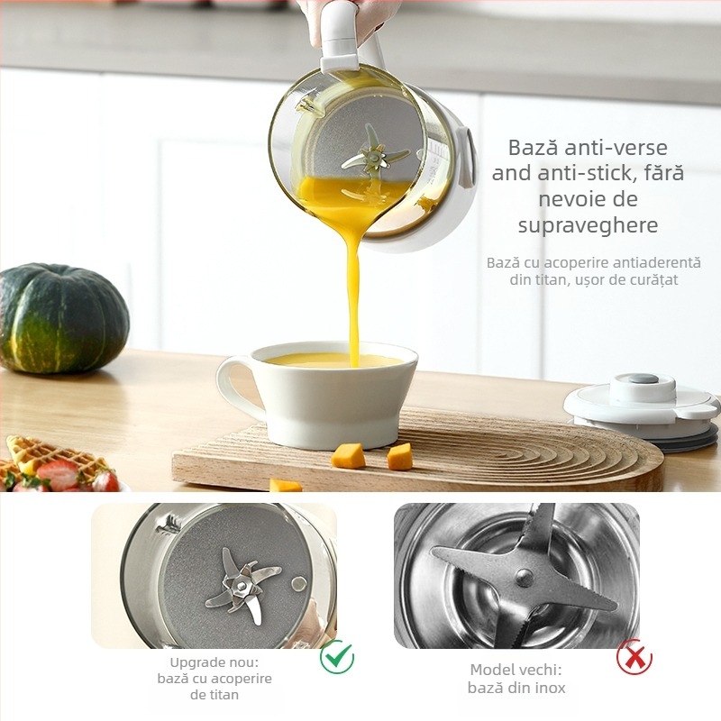 Mașină de lapte din soia Mis-dj01 - utilizare casnică, complet automată, fără gătire, capacitate 1,5 L, putere 600 W, încălzire pe șasiu, curățare automată