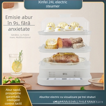 Aburitor electric cu trei sau mai multe niveluri, capacitate de peste 10 L, control tactil, putere 800 W