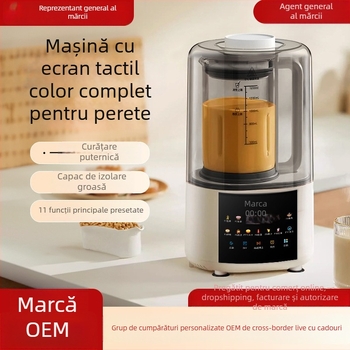 Blender 802 cu funcționare complet automată și control vocal inteligent, izolație, fără filtru, capacitate 1,2 L, pentru 3–5 porții