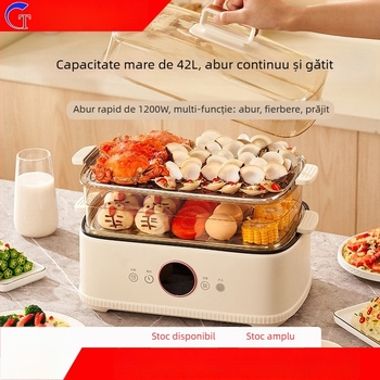 Aburitor electric pentru uz casnic, cu trei etaje, control mecanic, 220V, model Hg-zg06