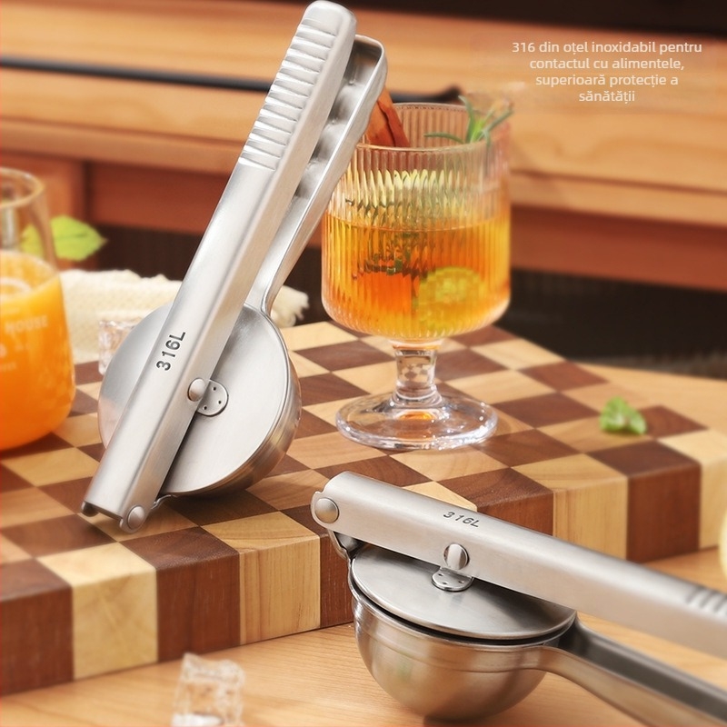 Storcător manual de lămâi – oțel inoxidabil 316, unealtă multifuncțională de stoarcere a lămâilor