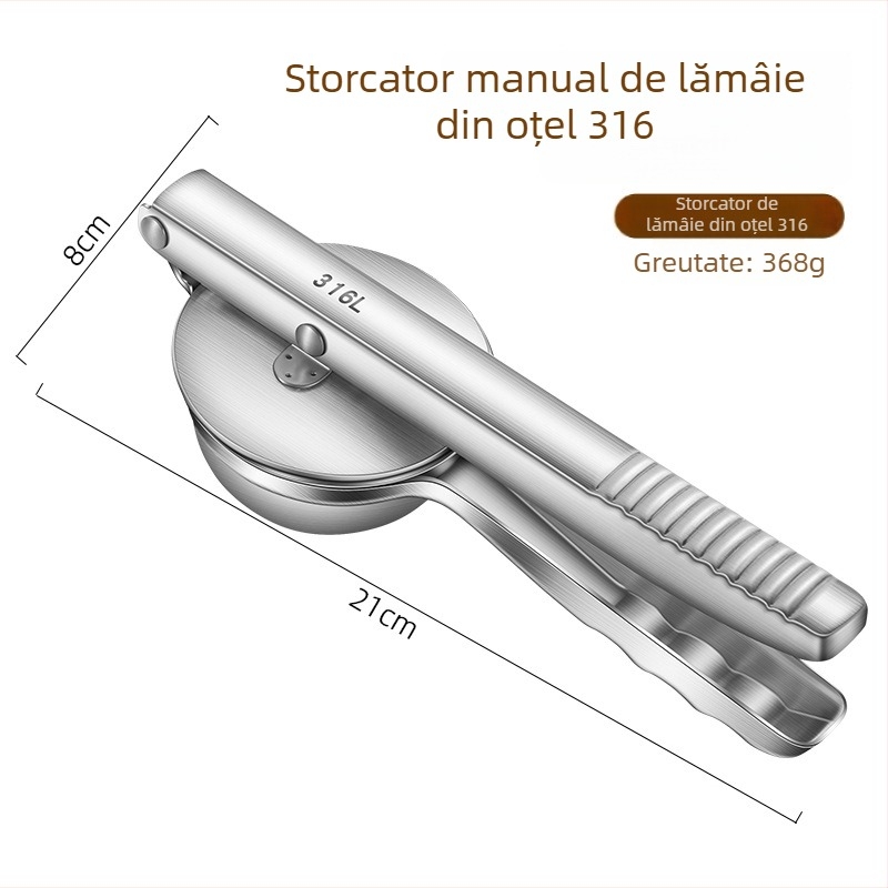 Storcător manual de lămâi – oțel inoxidabil 316, unealtă multifuncțională de stoarcere a lămâilor