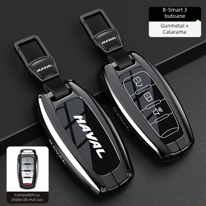 Husă cheie Haval pentru H6, F7 Gen3, M6 Gen2, H7, Xiaolong, H9, H2 – Aliaj de zinc, Înaltă calitate, Brand Boden