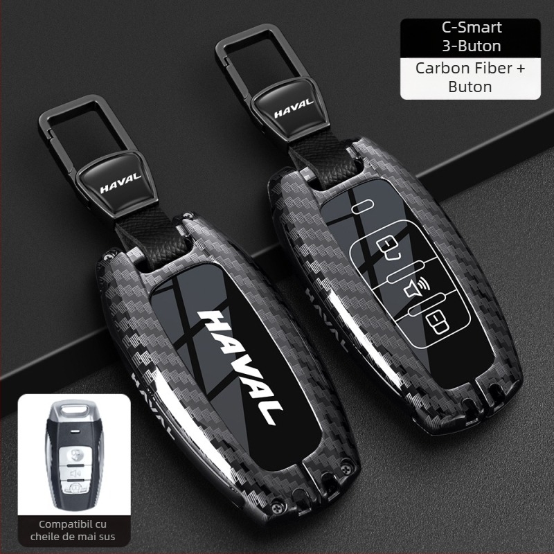 Husă cheie Haval pentru H6, F7 Gen3, M6 Gen2, H7, Xiaolong, H9, H2 – Aliaj de zinc, Înaltă calitate, Brand Boden