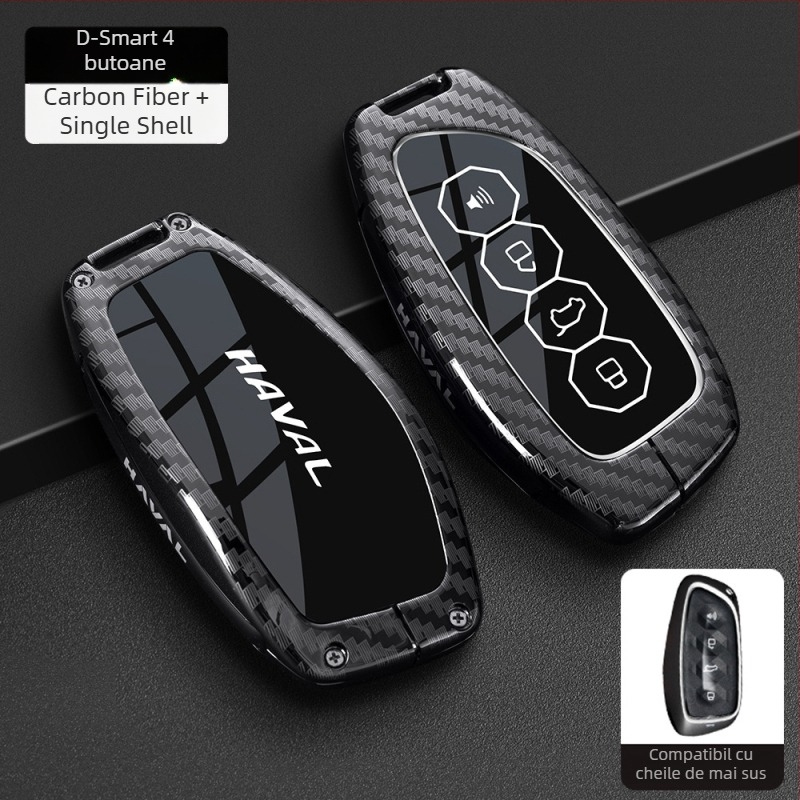 Husă cheie Haval pentru H6, F7 Gen3, M6 Gen2, H7, Xiaolong, H9, H2 – Aliaj de zinc, Înaltă calitate, Brand Boden