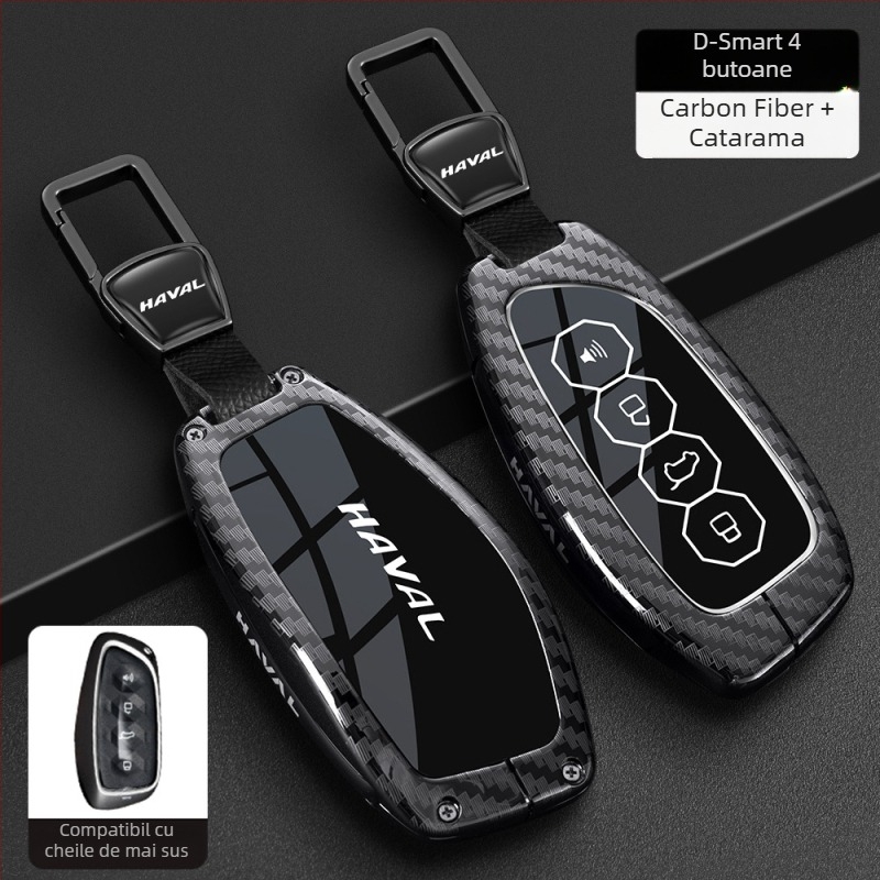 Husă cheie Haval pentru H6, F7 Gen3, M6 Gen2, H7, Xiaolong, H9, H2 – Aliaj de zinc, Înaltă calitate, Brand Boden