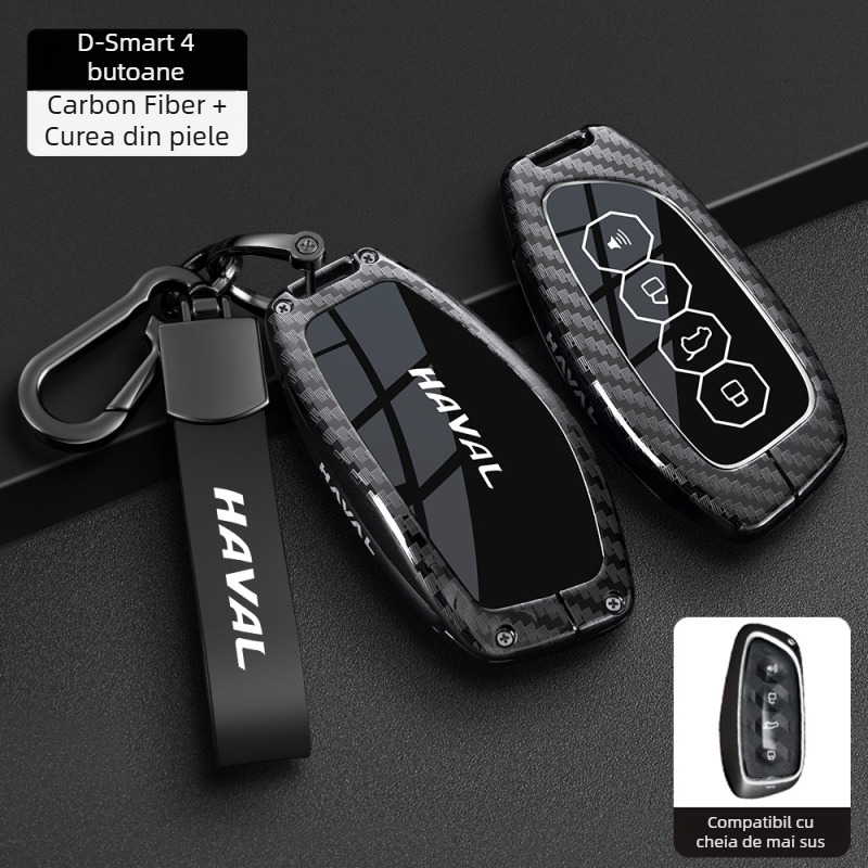 Husă cheie Haval pentru H6, F7 Gen3, M6 Gen2, H7, Xiaolong, H9, H2 – Aliaj de zinc, Înaltă calitate, Brand Boden