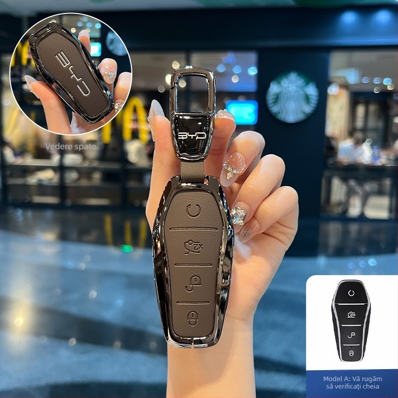 Carcasă pentru cheie BYD NIUPONG - aliaj de zinc, stil minimalist, personalizare disponibilă