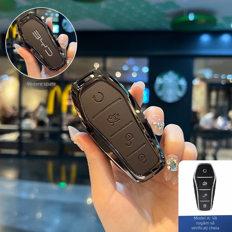 Carcasă pentru cheie BYD NIUPONG - aliaj de zinc, stil minimalist, personalizare disponibilă