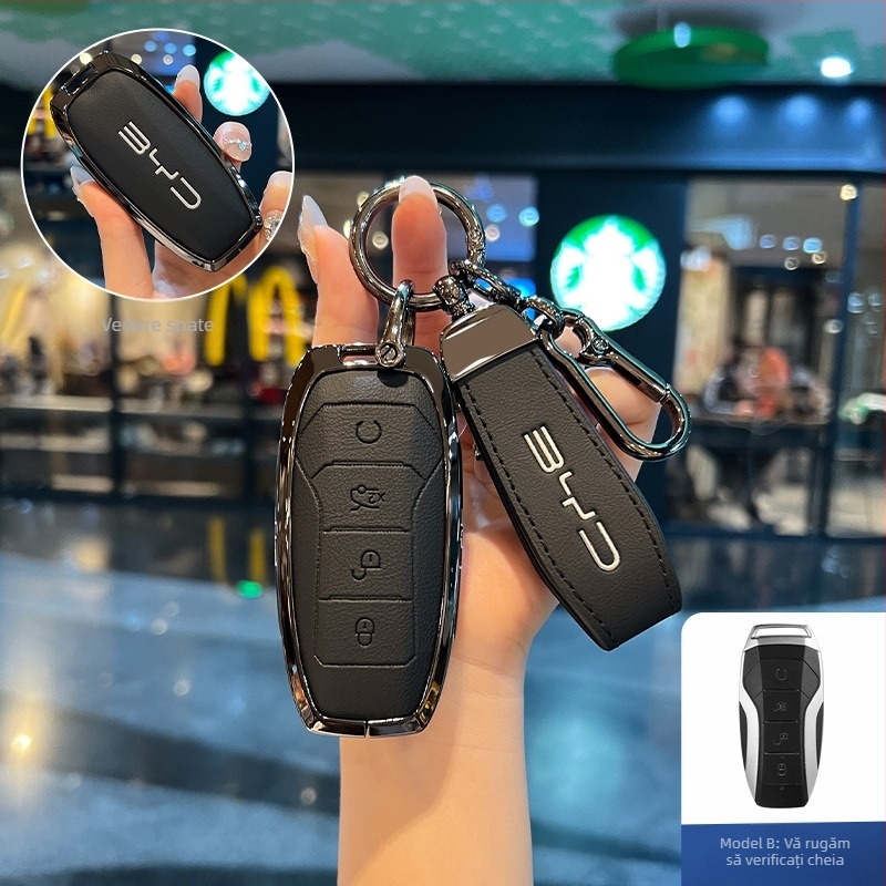 Carcasă pentru cheie BYD NIUPONG - aliaj de zinc, stil minimalist, personalizare disponibilă