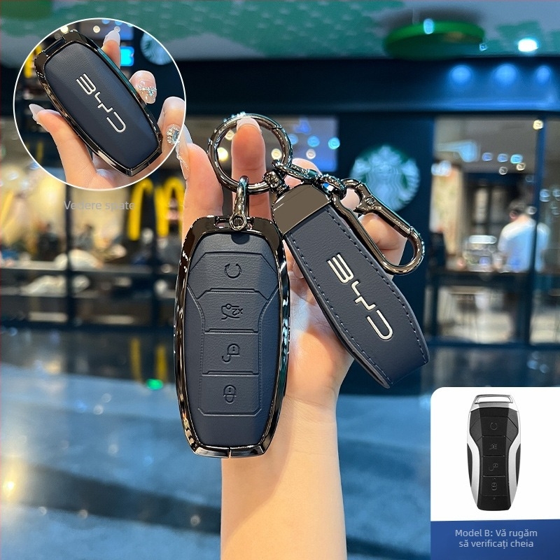 Carcasă pentru cheie BYD NIUPONG - aliaj de zinc, stil minimalist, personalizare disponibilă