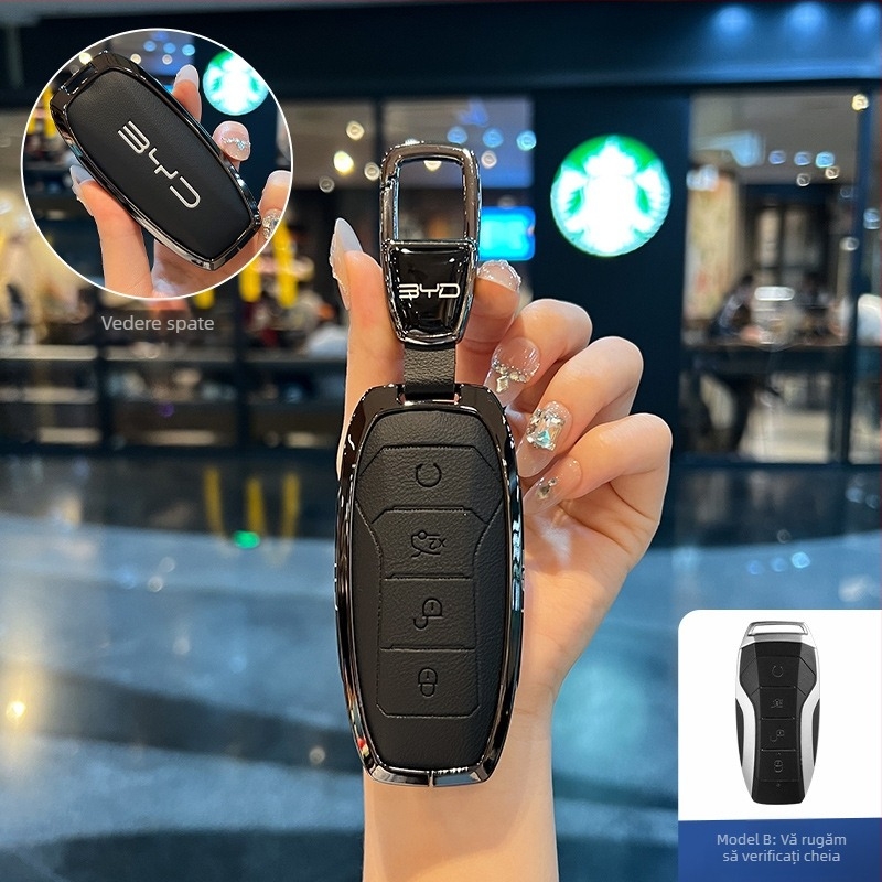 Carcasă pentru cheie BYD NIUPONG - aliaj de zinc, stil minimalist, personalizare disponibilă