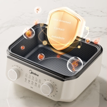 Aburitor electric cu două niveluri, capacitate peste 10 L, control mecanic, 220 V, model MZ-ZGE302399