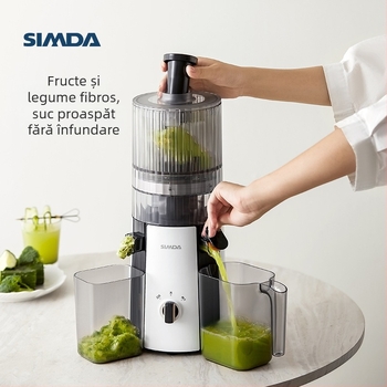Storcător de suc pentru uz casnic, automat, cu separare suc-pulpa, putere ≤200W, capacitate ≤400ml, viteză ≤12.000 rpm, funcție milkshake