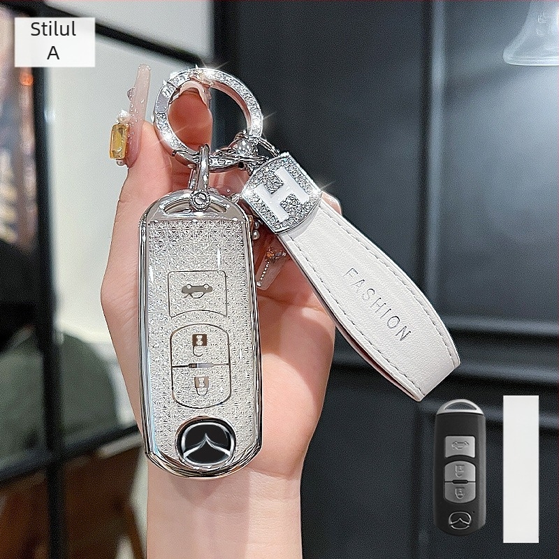 Husă cheie Mazda – TPU, stil Trend, compatibilă cu Mazda 3/Axela/Atenza și CX-30/CX-50/CX-5/CX-4