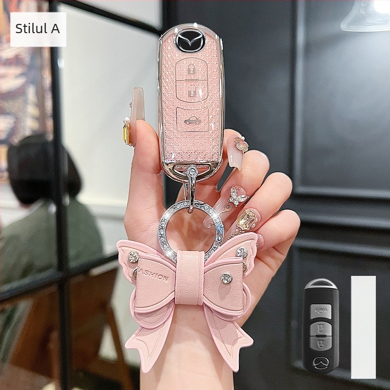 Husă cheie Mazda – TPU, stil Trend, compatibilă cu Mazda 3/Axela/Atenza și CX-30/CX-50/CX-5/CX-4