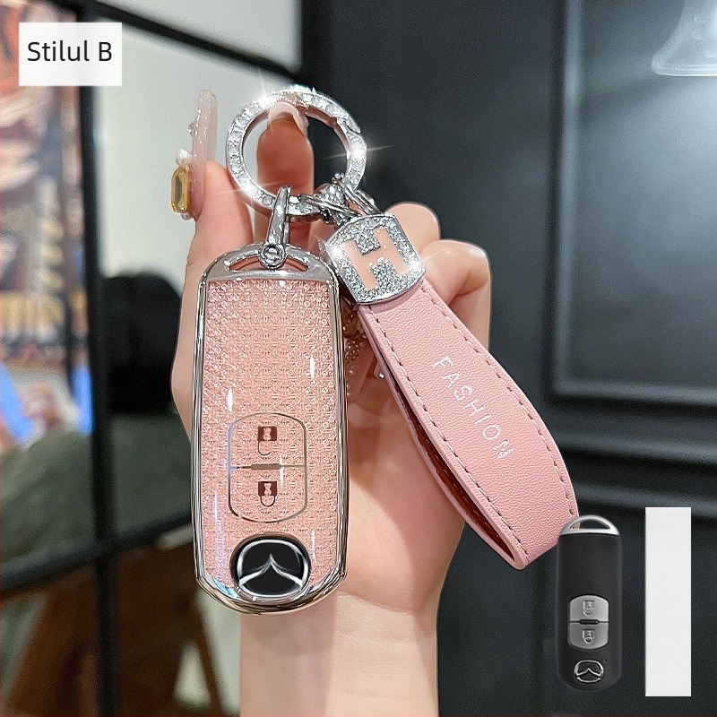 Husă cheie Mazda – TPU, stil Trend, compatibilă cu Mazda 3/Axela/Atenza și CX-30/CX-50/CX-5/CX-4