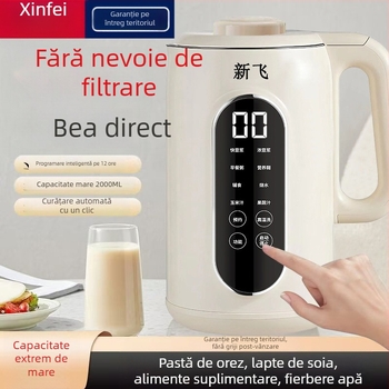 Mașină multifuncțională de lapte de soia pentru uz casnic • 800W • Capacitate 1.8–2.5 L • 220V 50Hz • pentru 2–3 porții • curățare automată