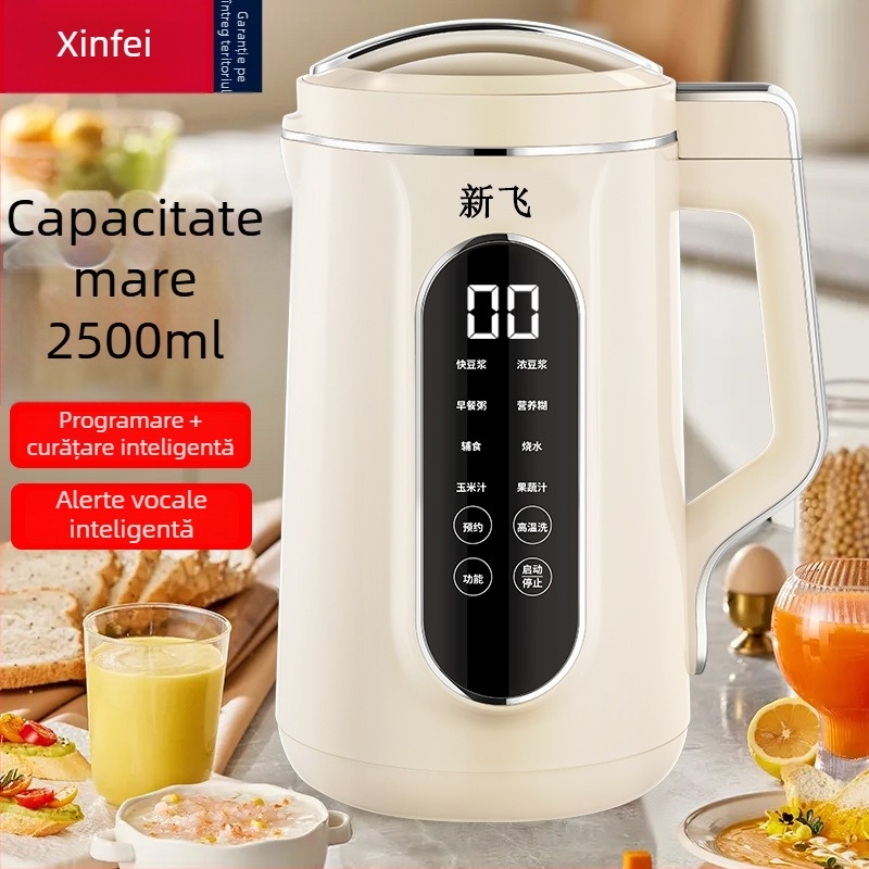 Mașină multifuncțională de lapte de soia pentru uz casnic • 800W • Capacitate 1.8–2.5 L • 220V 50Hz • pentru 2–3 porții • curățare automată