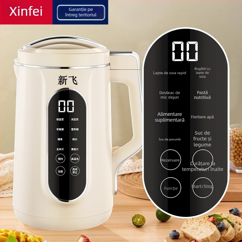 Mașină multifuncțională de lapte de soia pentru uz casnic • 800W • Capacitate 1.8–2.5 L • 220V 50Hz • pentru 2–3 porții • curățare automată