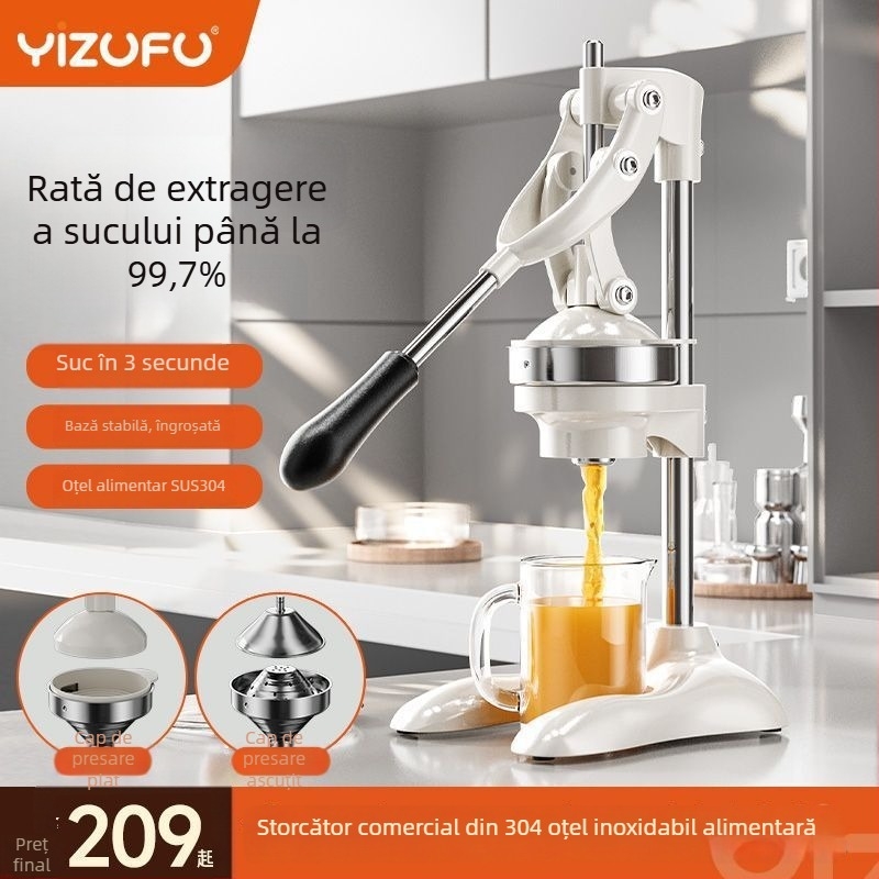 Yizhifu Sucitor Manual de Citrice din Oțel Inoxidabil 304 pentru Suc de Portocale