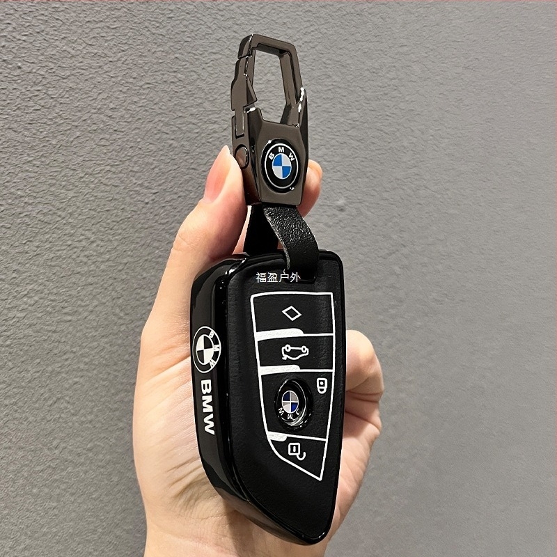 Husa cheie BMW TPU, Stil simplu, Compatibil cu seriile 1/2/3/5 și X1/X3/X5, i3