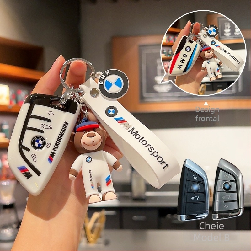 Husa cheie BMW TPU, Stil simplu, Compatibil cu seriile 1/2/3/5 și X1/X3/X5, i3