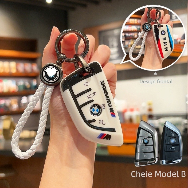 Husa cheie BMW TPU, Stil simplu, Compatibil cu seriile 1/2/3/5 și X1/X3/X5, i3