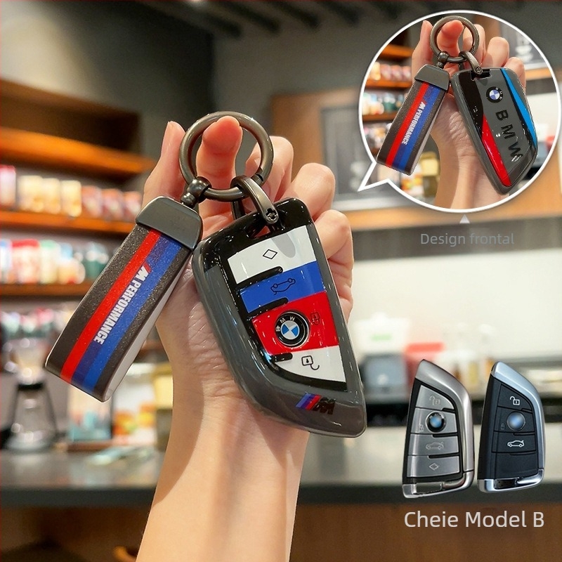 Husa cheie BMW TPU, Stil simplu, Compatibil cu seriile 1/2/3/5 și X1/X3/X5, i3