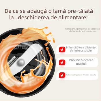 Storcător de fructe original Apixintl Anben pentru uz casnic – multifuncțional, complet automat, 200W, 1,2 L, 80 rpm, cu lamă de tăiere