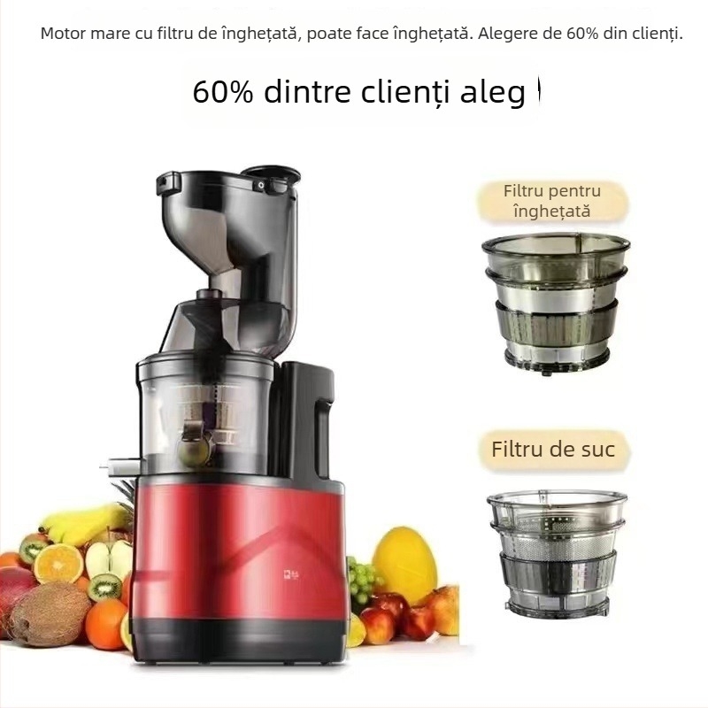 Storcător de suc cu putere 150W, capacitate 801-1000 ml, tensiune 220V, viteză 43 rpm, cu o lamă