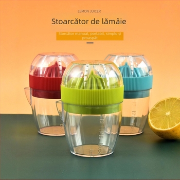 Storcător de suc manual, material PP, multifuncțional, fără electricitate, imprimare logo disponibilă, model zjq-03