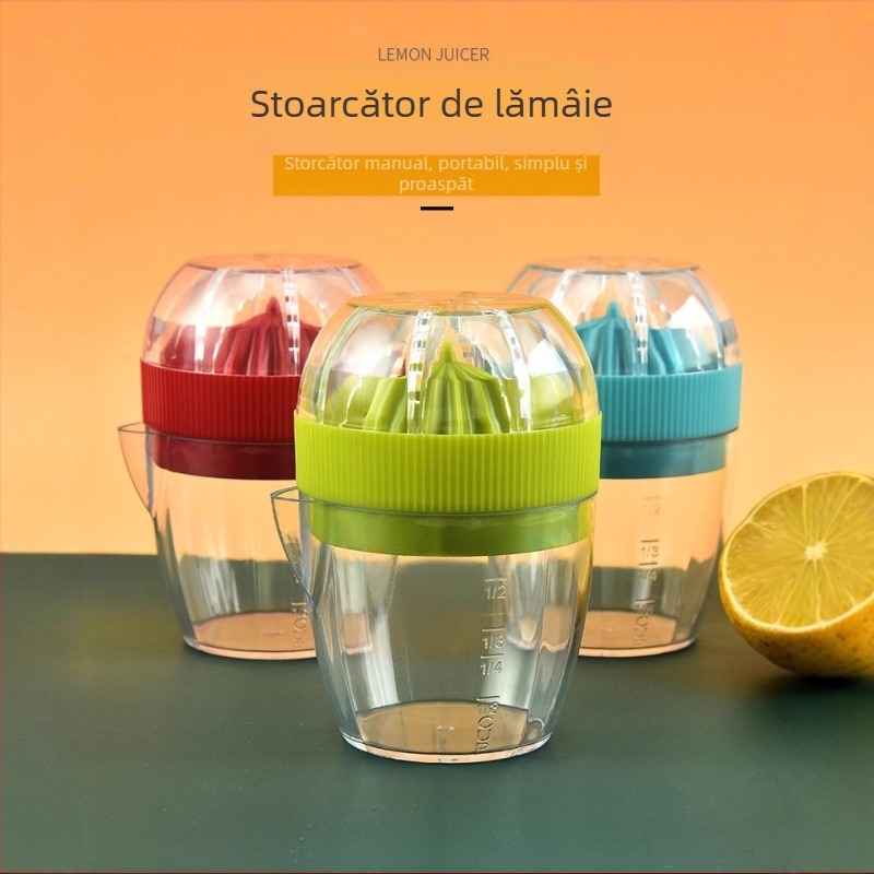 Storcător de suc manual, material PP, multifuncțional, fără electricitate, imprimare logo disponibilă, model zjq-03