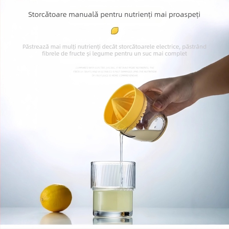 Storcător de suc manual, material PP, multifuncțional, fără electricitate, imprimare logo disponibilă, model zjq-03