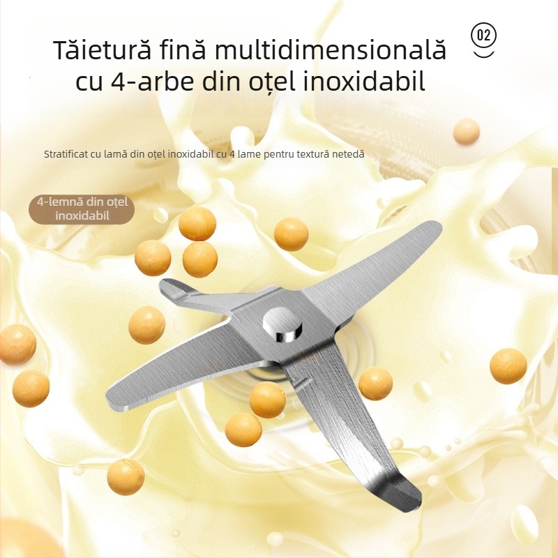 Westinghouse mini blender pentru lapte de soia și procesor de bucătărie, complet automat, fără spălare și filtrare, funcție de menținere caldă, model WFB-A629; capacitate sub 0,6 L; control mecanic; pentru 1–3 persoane