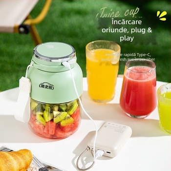 Cușor portabil fără fir cu baterie încorporată, 18001–20000 rpm, ≤200W, 5 lame, recipient interior din PC pentru uz alimentar