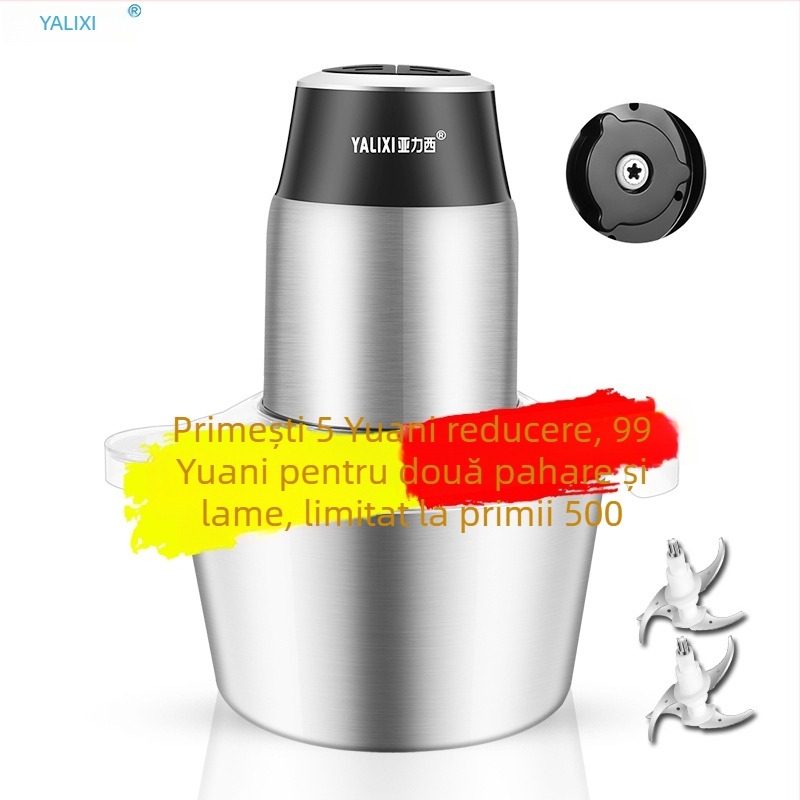 Mașină de stoarcere, mixare și gătit Alexis, capacitate 2 L, motor 30.000–39.999 rpm, tensiune 111–240 V, zgomot redus