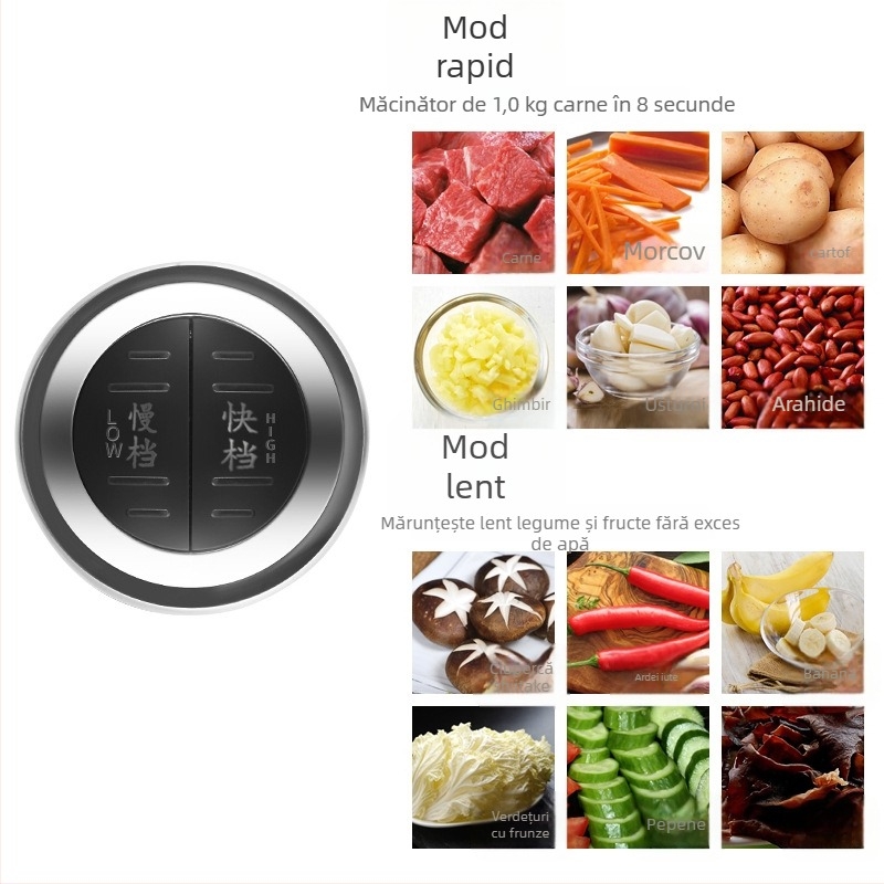 Mașină de stoarcere, mixare și gătit Alexis, capacitate 2 L, motor 30.000–39.999 rpm, tensiune 111–240 V, zgomot redus