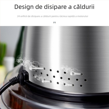 Mașină de tocat carne din oțel inoxidabil, capacitate 5–10 L, complet automat, control prin buton, 4 lame