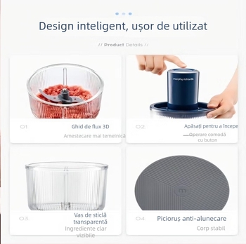 Mașină de tocat carne și robot de bucătărie multifuncțional | Capacitate 1–3 l | Turație motor sub 10.000 rpm | 110–240 V | Corp din oțel inoxidabil