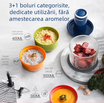 Mașină de tocat carne și robot de bucătărie multifuncțional | Capacitate 1–3 l | Turație motor sub 10.000 rpm | 110–240 V | Corp din oțel inoxidabil