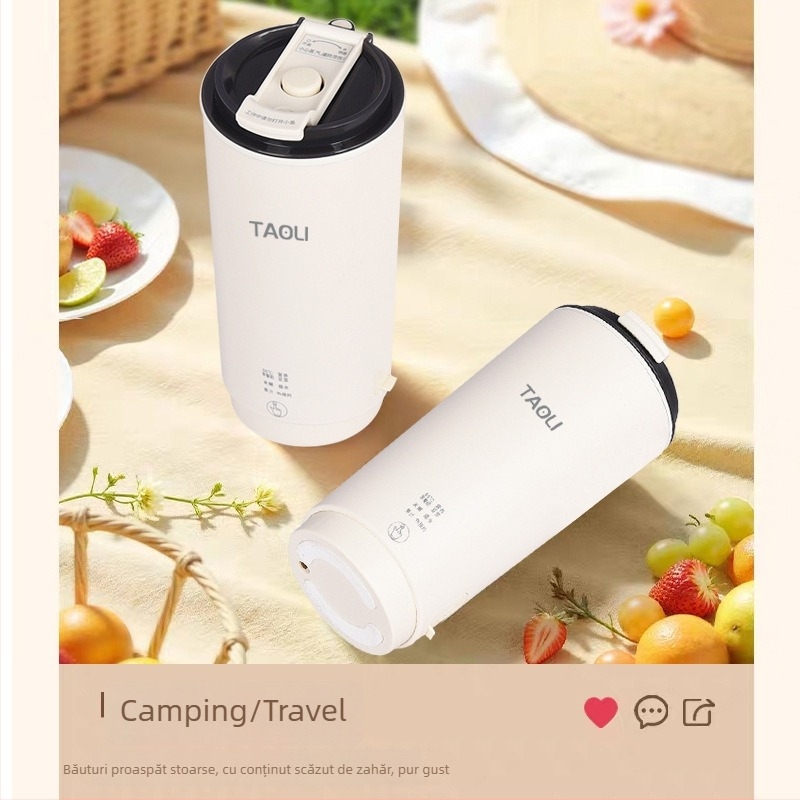 Portabil pentru soia și hrana bebelușilor, 300 ml – Model 301, Carcasă din oțel inoxidabil, măcinare fără sită, încălzire prin șasiu, 300W