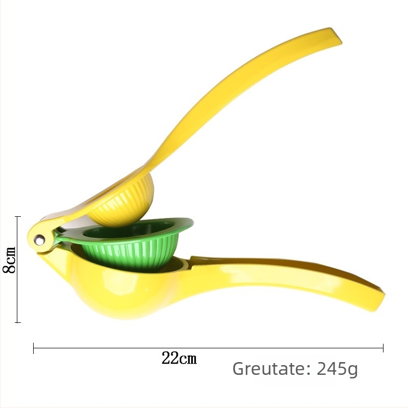 Storcător manual din aliaj de aluminiu, 2 în 1, compact pentru citrice, multifuncțional
