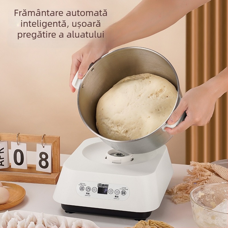 Mașină de frământat aluat pentru uz casnic, capacitate mare, fermentare automată – design inteligent multifuncțional. 5–10 L, 111–240 V, 20000–29999 rpm, corp din oțel inoxidabil.