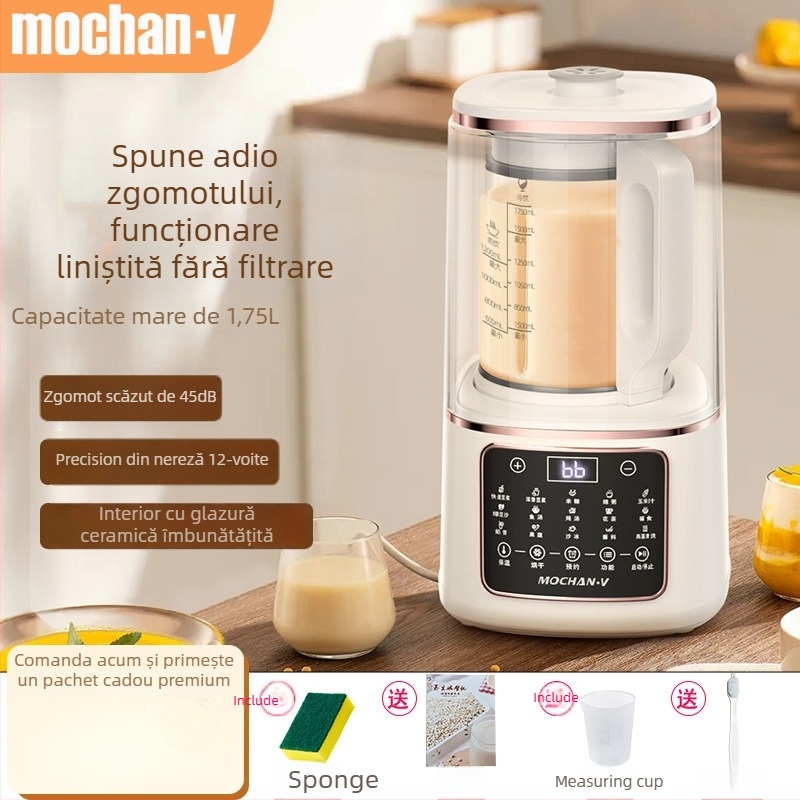 Mașină de lapte de soia Mochan-v Kf803, complet automată, funcționare liniștită, fără reziduuri, multifuncțională, potrivită pentru 3–5 persoane