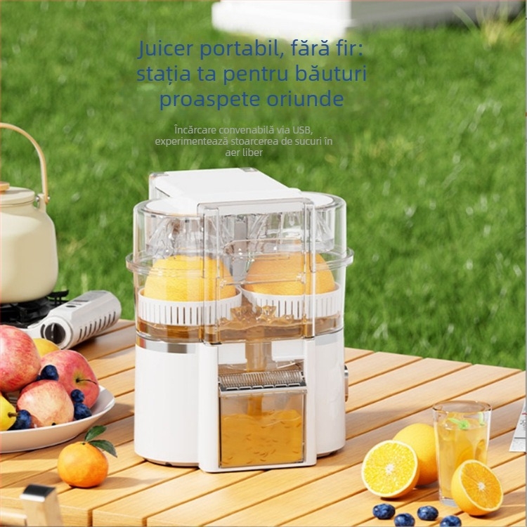 Storcător electric de citrice cu capete duale, 400 ml capacitate, corp ABS, 200 W, 8000 rpm