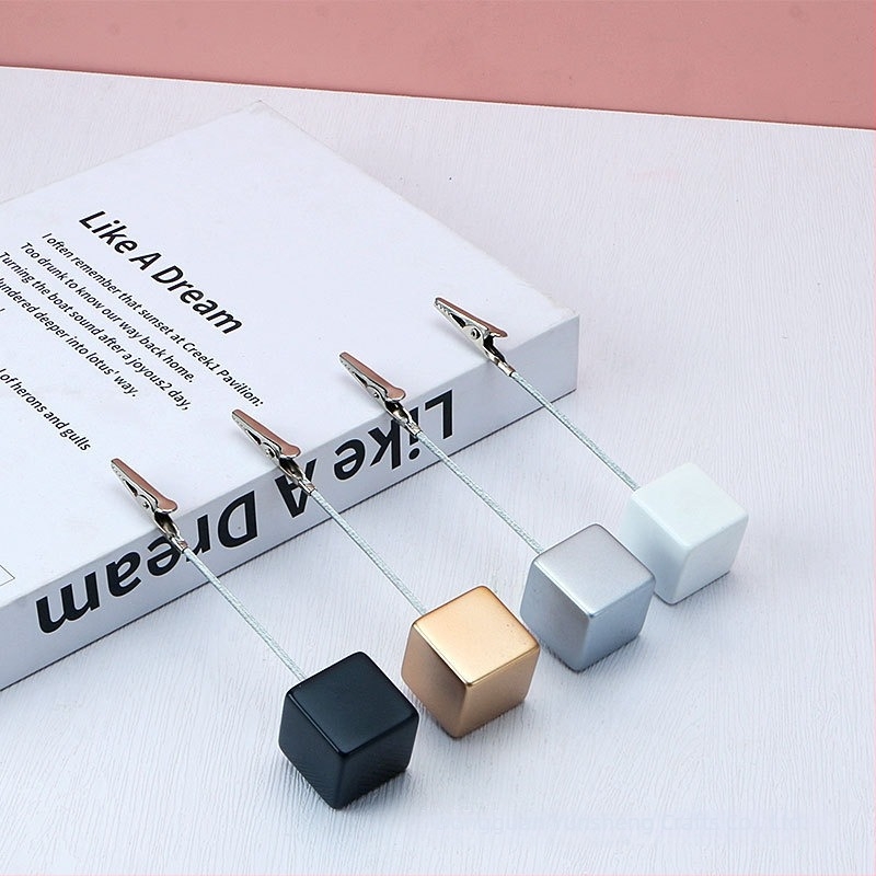 Suport pătrat pentru notițe din rășină, cu clipsă în formă de gură de crocodil, pentru fotografii, cărți de vizită și mesaje